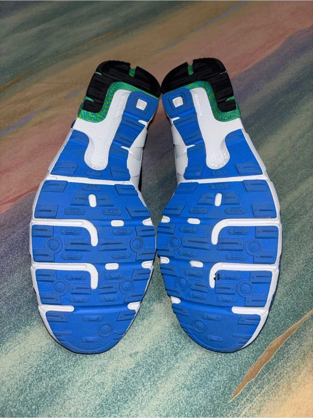 Brooks Mach 14 Sneakers Men's 11.5 Multicolor Lace Up athletic green blue shoes